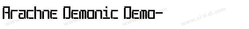 Arachne Demonic Demo字体转换